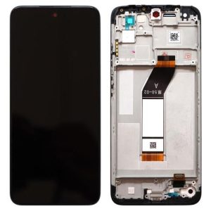 LCD with Touch Screen & Middle Plate Xiaomi Redmi 10 Carbon Grey (Original)