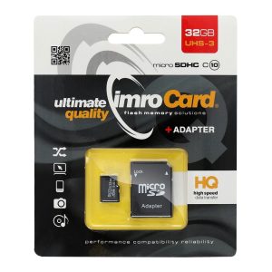 Memory Card Imro microSD 32GB with adapter / Class 10 UHS-3