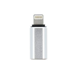 Adapter charger Typ C - iPhone Lightning 8-pin silver