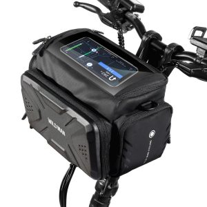 Bicycle holder / on wheel bag with touch screen with zipper WILDMAN GS6 4L 4 "- 7"