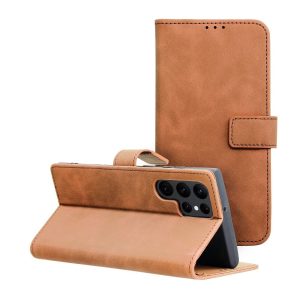 TENDER Book Case for SAMSUNG S22 Ultra brown