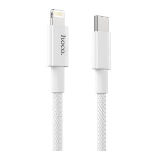 HOCO cabel Type C for iPhone Lightning 8-pin Power Delivery Fast Charge PD20W X56 white