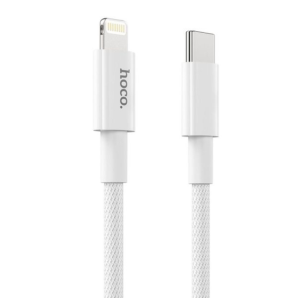 HOCO cabel Type C for iPhone Lightning 8-pin Power Delivery Fast Charge PD20W X56 white