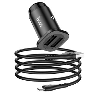 HOCO car charger 2 x USB + cable Micro Wise Road NZ4