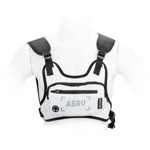 Sports bag on chest for mobile phone / keys etc white ( 4