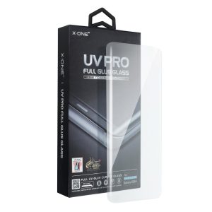 UV PRO Tempered Glass X-ONE - for Samsung Galaxy S22 Ultra (case friendly) - working fingerprint sensor