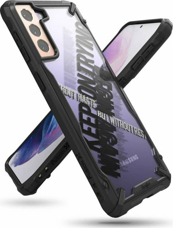 Ringke Fusion X Design durable PC Case with TPU Bumper for Samsung Galaxy S21+ 5G (S21 Plus 5G) - black (Cross) (XDSG0053) - 8809785453078 Ringke Fusion X Design durable PC Case with TPU Bumper for Samsung Galaxy S21 5G S21 Plus 5G black Cross XDSG0053 1