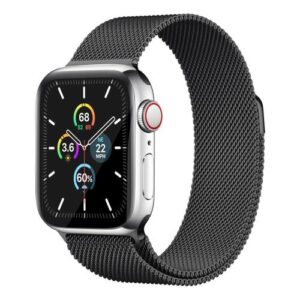 Strap Ahastyle WG42 Magnetic Stainless Steel Apple Watch 2/ 3/ 4/ 5/ 6/ 7/ SE (38mm/ 40mm/ 41mm) Black