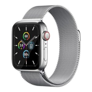 Strap Ahastyle WG42 Magnetic Stainless Steel Apple Watch 2/ 3/ 4/ 5/ 6/ 7/ SE (38mm/ 40mm/ 41mm) Silver