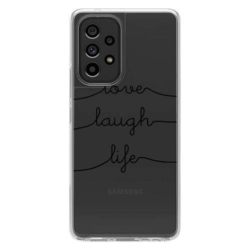 TPU inos Samsung A536B Galaxy A53 5G Art Theme Love-Laugh-Life
