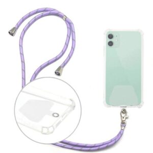 Universal Neck Strap inos for mobile phones Gray-Purple
