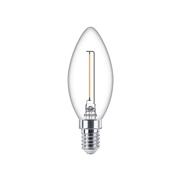 Philips E14 LED Warm White Filament Candle Bulb.1.4W (15W) (LPH02423) (PHILPH02423)