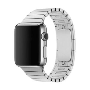 Strap Devia Link Bracelet Apple Watch 4/ 5/ 6/ 7/ SE (38mm/ 40mm/ 41mm) Elegant Series Silver