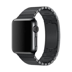 Strap Devia Link Bracelet Apple Watch 4/ 5/ 6/ 7/ SE (42mm/ 44mm/ 45mm) Elegant Series Space Black