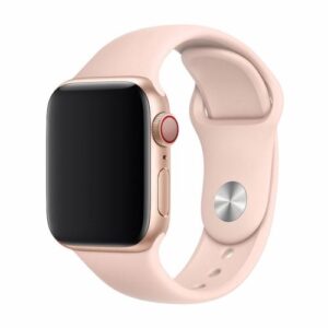 Strap Devia Sport Band Apple Watch 4/ 5/ 6/ 7/ SE (38mm/ 40mm/ 41mm) Deluxe Series Pink Sand
