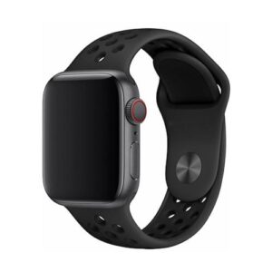 Strap Devia Sport2 Band Apple Watch 4/ 5/ 6/ 7/ SE (38mm/ 40mm/ 41mm) Deluxe Series Black