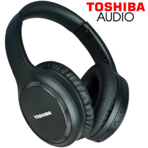 TOSHIBA AUDIO BLUETOOTH ACTIVE NOISE CANCELLING HEADPHONES BLACK REFURBISHED