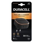 Travel Charger Duracell PD 20W with USB C Output Black