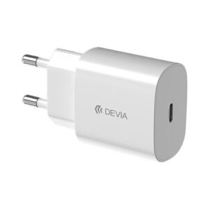 Travel Fast Charger Devia RLC-380 20W with Single Output USB C PD Rocket Series White