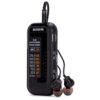 AIWA MINI POCKET RADIO WITH EARPHONES BLACK