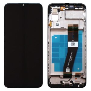 LCD with Touch Screen & Front Cover Samsung A035F Galaxy A03 Black (Original)
