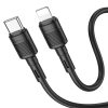 HOCO cable Type C to Lightning 8-pin Power Delivery PD20W Victory X83 1m black
