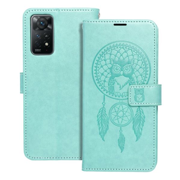 MEZZO Book case for XIAOMI Redmi NOTE 11 PRO / 11 PRO 5G dreamcatcher green