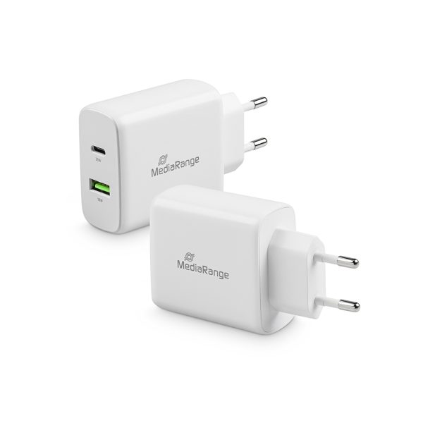 MediaRange 43W fast charger with USB-A and USB-C output