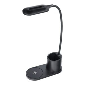 Led desk lamp with wireless charger 10W HT-513 black