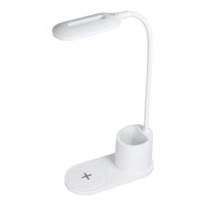 Led desk lamp with wirelles charger 10W HT-513 white
