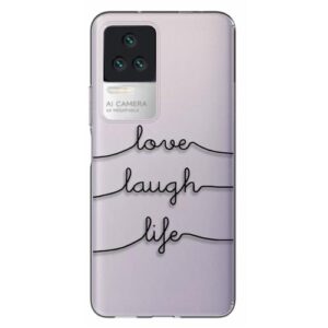 TPU inos Xiaomi Poco F4 5G Art Theme Love-Laugh-Life
