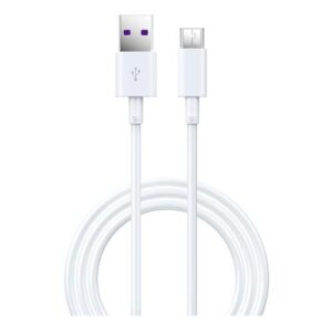 USB 2.0 Cable Devia EC306 Supercharge USB A to USB C 1.5m Shark Series White