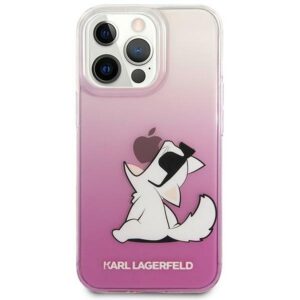 Original faceplate case KARL LAGERFELD KLHCP14LCFNRCPI for iPhone 14 PRO (Choupette Eat / pink)