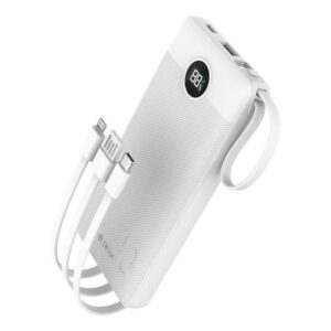 Power Bank Devia EP113 PD 22.5W 10000mAh with 4 Built-in Cables Extreme Speed Series White