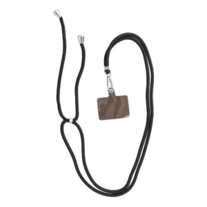 SWING pendant for the phone with adjustable length / cord length 165cm (max 82.5cm in the loop) / on the shoulder or neck - black