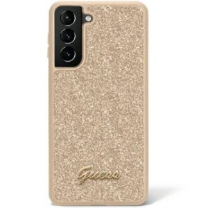 Original faceplate case GUESS GUHCS23LHGGSHD for SAMSUNG S23 Ultra (Fixed Glitter / gold)