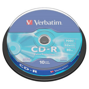 VERBATIM CD-R 10 TUB 52X80 MIN