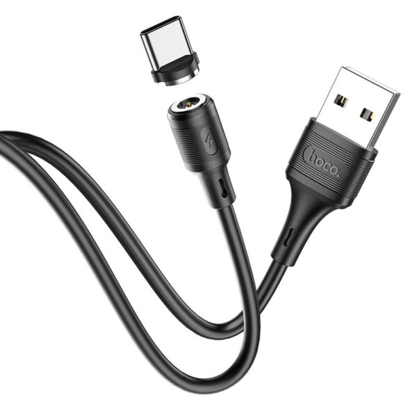 HOCO kabel USB - Type C magnetic 3A Sereno X52 black