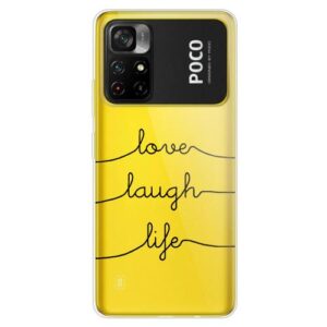 TPU inos Xiaomi Poco M4 Pro 5G / Redmi Note11S 5G Art Theme Love-Laugh-Life