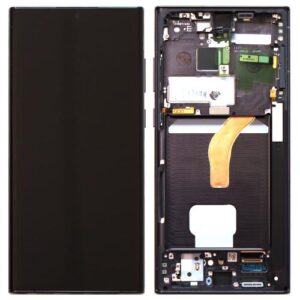 LCD with Touch Screen & Front Cover Samsung S908B Galaxy S22 Ultra 5G Black (Original)