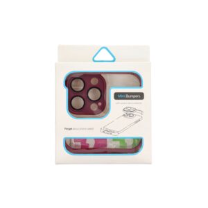 MINI BUMPERS with camera island protection Case for IPHONE 14 PRO cherry