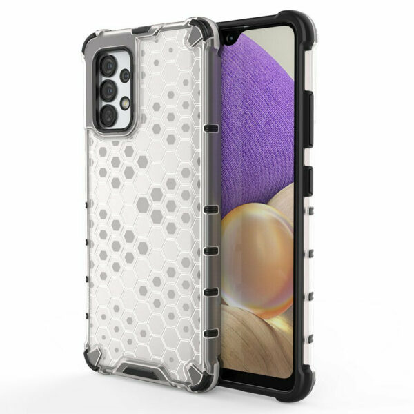 Honeycomb case armored cover with a gel frame for Samsung Galaxy A03s (166.5) transparent (9145576244982) 20220530141148 hurtel frame samsung 166 5 transparent back cover silikonis diafano galaxy a03s 1 1