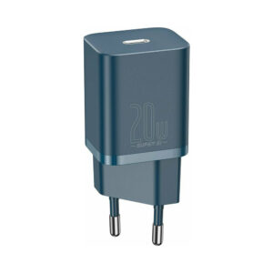 Baseus Φορτιστής Χωρίς Καλώδιο με Θύρα USB-C 20W Power Delivery Μπλε (Super Si) (CCSUP-B03) (BASCCSUPB03)