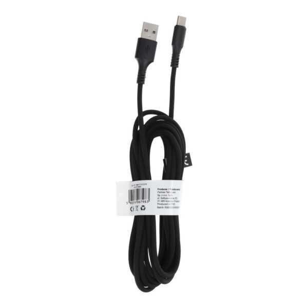 Cable USB - Type C 2.0 C279 black 3 meter