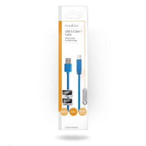 Nedis USB 3.0 Cable USB-A male - USB-B male 2m (CCGP61100BU20) (NEDCCGP61100BU20)
