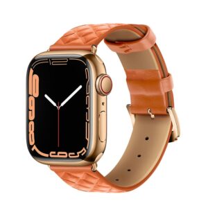 HOCO strap for Apple Watch 42/44/45/49mm Elegant leather WA18 orange