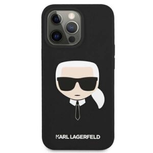 Original faceplate case KARL LAGERFELD KLHCP13XSLKHBK for iPhone 13 PRO MAX (Silicone K. Head / black)