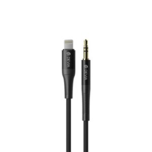 Audio Aux Cable Devia EC619 Lightning to 3.5mm 1m iPure Black