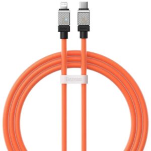 BASEUS cabel Type C to Apple Lightning 8-pin CoolPlay Fast Charging 20W 1m orange CAKW000007