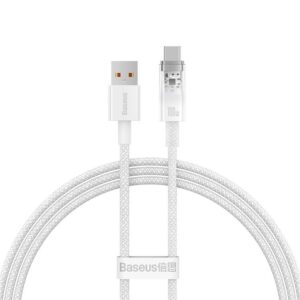 BASEUS cable USB to Type C Power Delivery Explorer 100W 1m white CATS010402